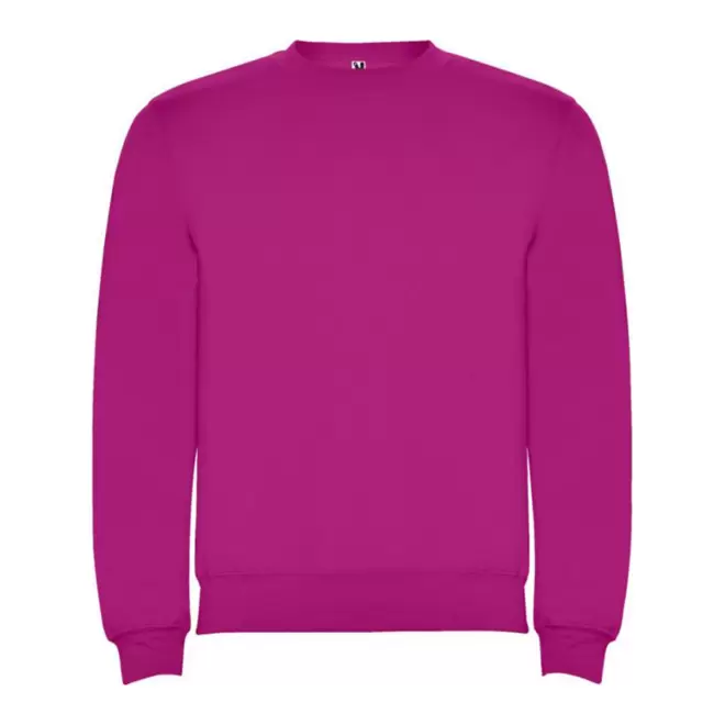 SWEAT-SHIRT COL ROND MIXTE PERSONNALISABLE 'RAPHAEL' - fuchsia