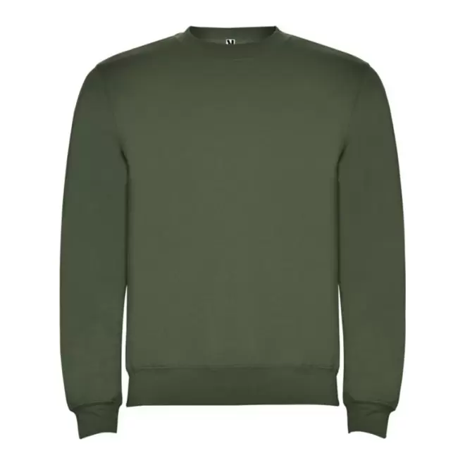 SWEAT-SHIRT COL ROND MIXTE PERSONNALISABLE 'RAPHAEL' - vert kaki