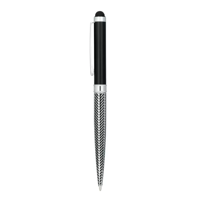 STYLO/STYLET PUBLICITAIRE LUXE® 'NOTTWILL' - argenté/noir