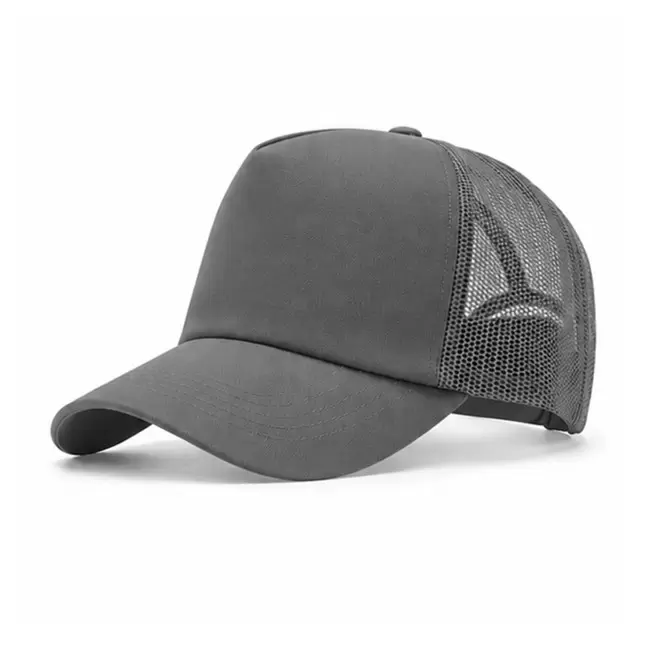 CASQUETTE TRUCKER FILET PERSONNALISABLE 'MARYLINE' - gris
