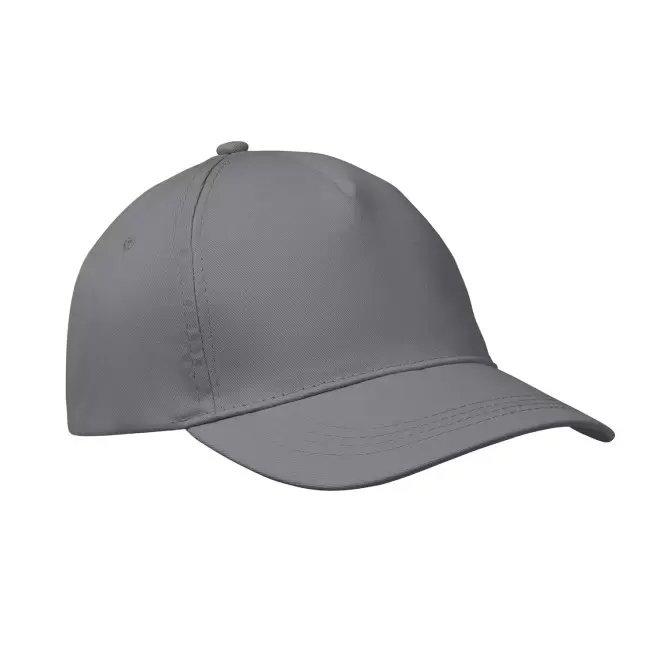 CASQUETTE 5 PANS PERSONNALISABLE 'CAP QUADRA VISOR' - gris foncé