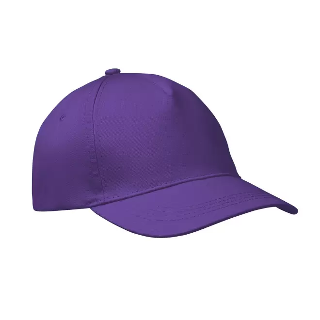 CASQUETTE 5 PANS PERSONNALISABLE 'CAP QUADRA VISOR' - violet