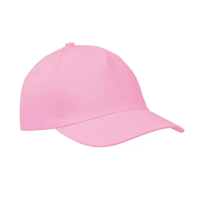 CASQUETTE 5 PANS PERSONNALISABLE 'CAP QUADRA VISOR' - rose