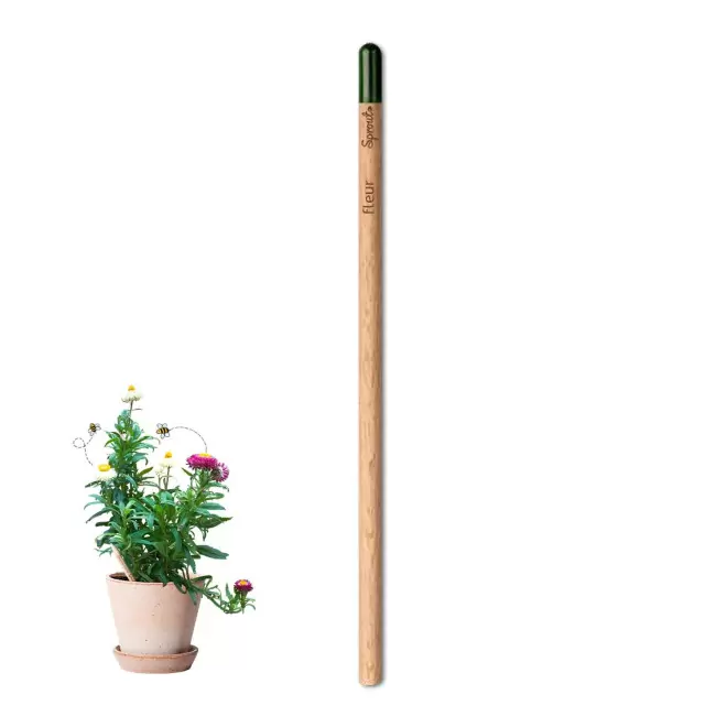 CRAYON PAPIER GRAINES PERSONNALISABLE 'POUSS' - fleur