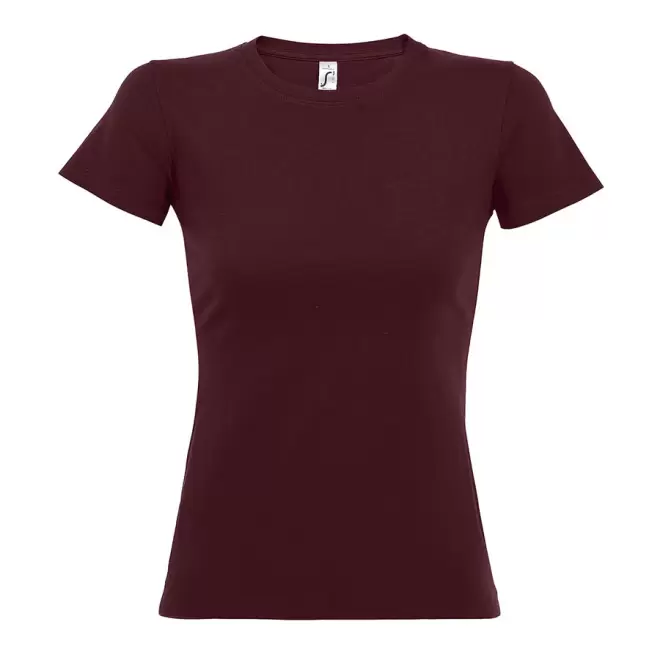TEE-SHIRT COULEUR FEMME 'IMPERIAL' 190 GR/M² - bordeaux