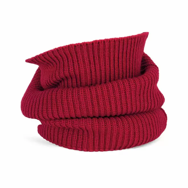 TOUR DE COU MERINOS PERSONNALISABLE 'ALPINE SPIRIT' - rouge