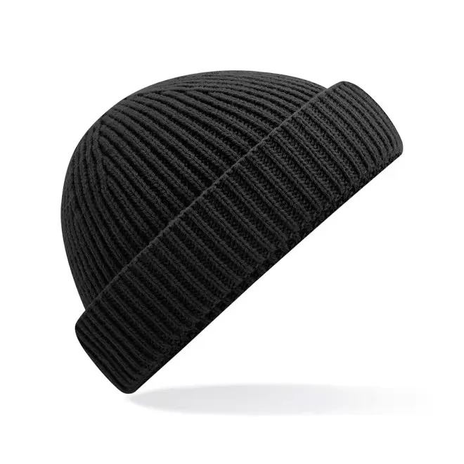 BONNET CALOTTE PERSONNALISABLE 'DOCKLINE TRICOT' - noir