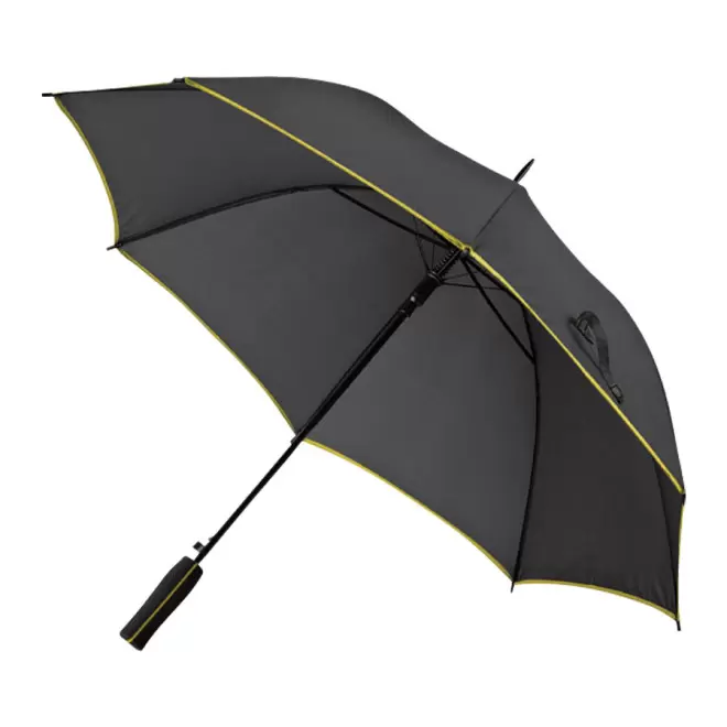 PARAPLUIE PUBLICITAIRE MANCHE DROIT AUTOMATIQUE 'TOOREEN' - jaune