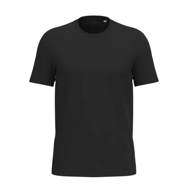 TEE-SHIRT MIXTE PERSONNALISABLE 180G 'LIGNAGE BLANC' - noir