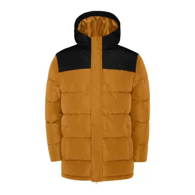 DOUDOUNE BICOLOR PERSONNALISABLE 'TALINO' - moutarde/noir