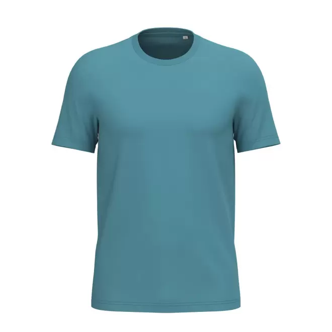 TEE-SHIRT MIXTE PERSONNALISABLE 180G 'LIGNAGE BLANC' - turquoise