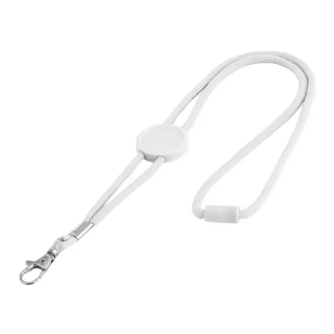 TOUR DE COU PUBLICITAIRE ROND 'LUNDURO' - blanc