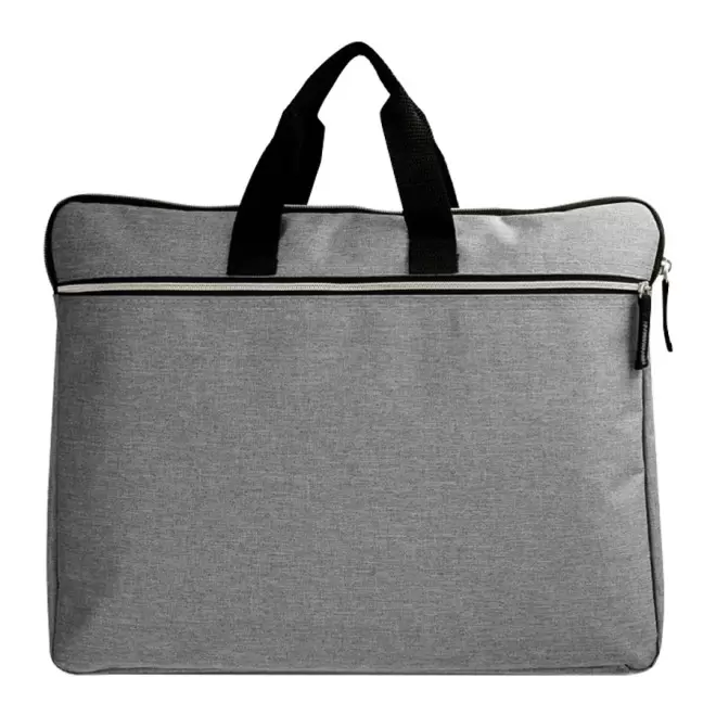 SACOCHE PERSONNALISÉE POUR ORDINATEUR 'MANOLYA' - gris chiné