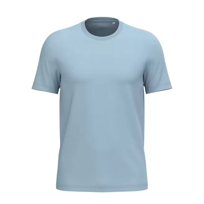 TEE-SHIRT MIXTE PERSONNALISABLE 180G 'LIGNAGE BLANC' - bleu aqua