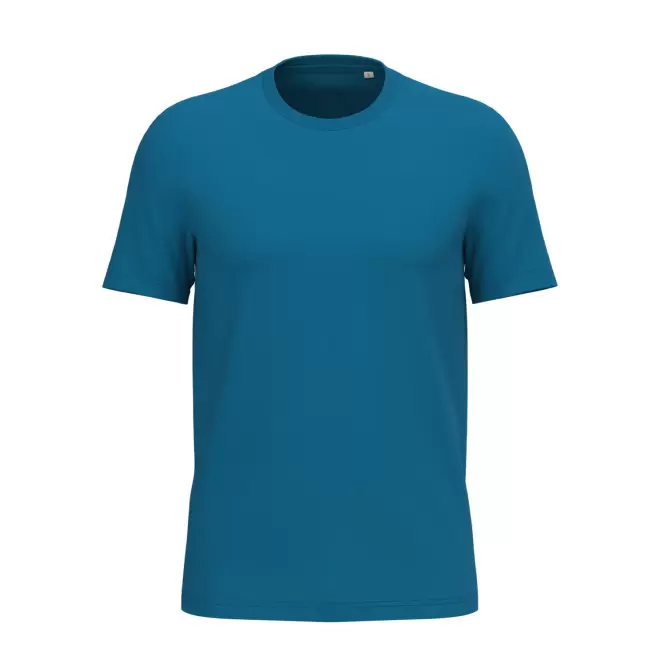 TEE-SHIRT MIXTE PERSONNALISABLE 180G 'LIGNAGE BLANC' - bleu saphir