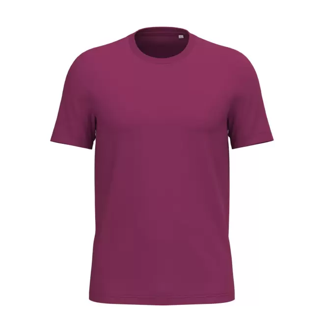 TEE-SHIRT MIXTE PERSONNALISABLE 180G 'LIGNAGE BLANC' - fuchsia