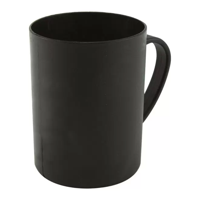 MUG PUBLICITAIRE EN POLYPROPYLENE 'CUP MUG 25' - noir opaque