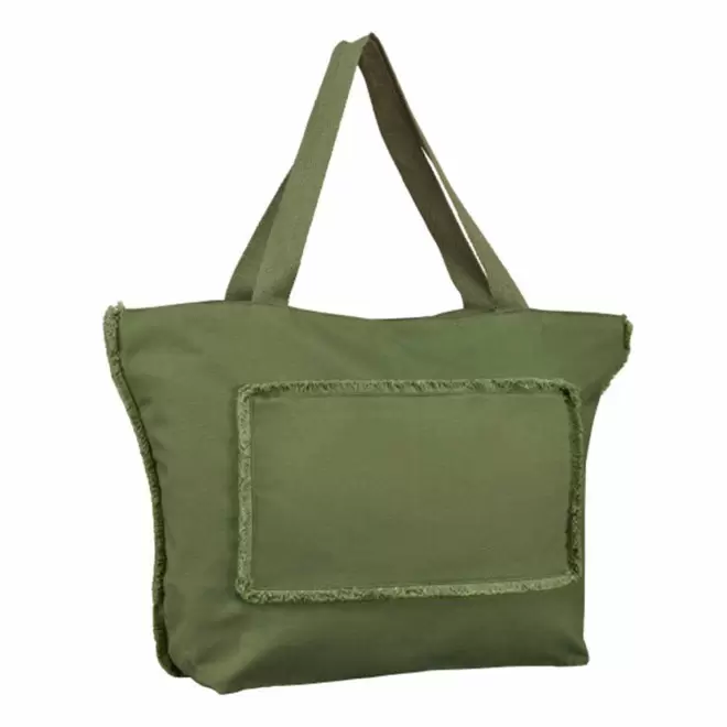 SAC CABAS COTON PERSONNALISABLE 320 GR/M2 'SESTEO' - kaki