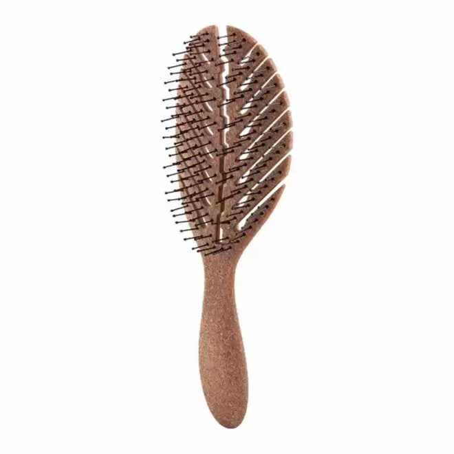 BROSSE PERSONNALISABLE EN FIBRE DE COCO 'SPAZZOLU' - marron