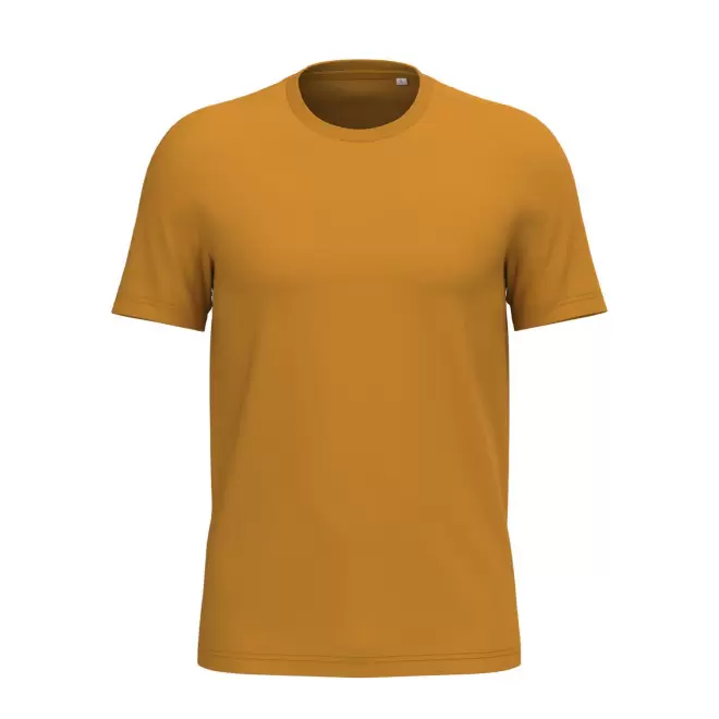 TEE-SHIRT MIXTE PERSONNALISABLE 180G 'LIGNAGE BLANC' - ocre