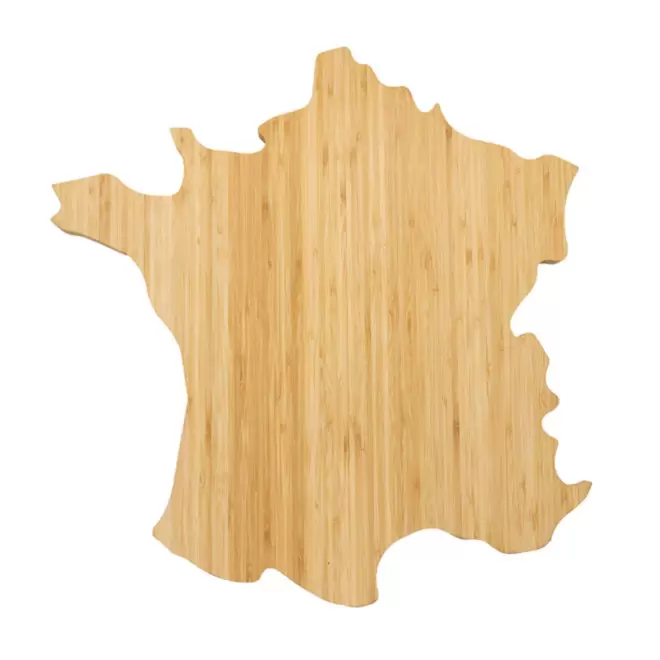 PLANCHE A DECOUPER PERSONNALISABLE EN BOIS FRANCE 'FRANCO' - beige