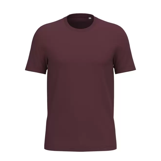 TEE-SHIRT MIXTE PERSONNALISABLE 180G 'LIGNAGE BLANC' - bordeaux