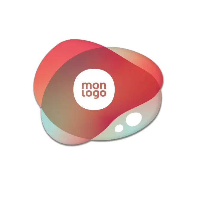 DESSOUS DE VERRE MIF EN VINYLE PERSONNALISABLE 'BINOU FORME' - sur mesure