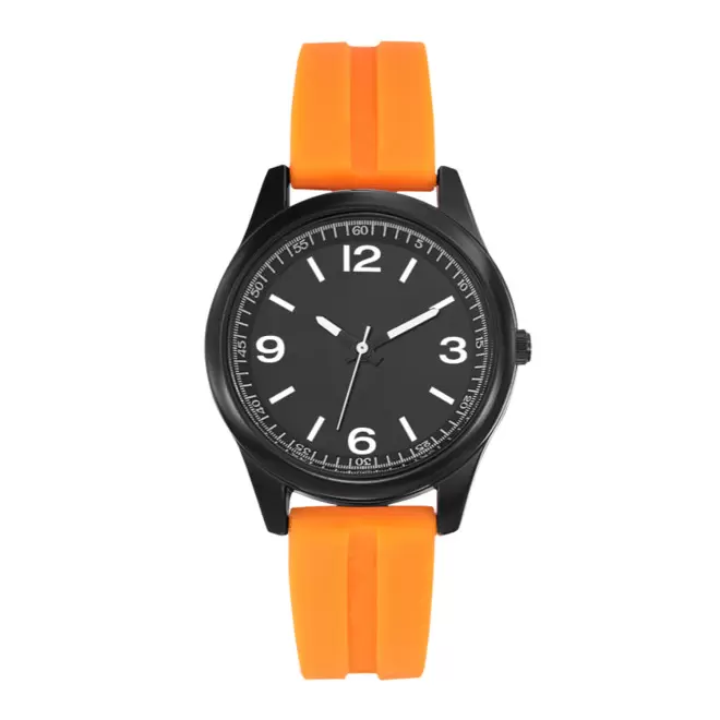MONTRE SILICONE FEMME PERSONNALISABLE 'FLORIANE' - orange