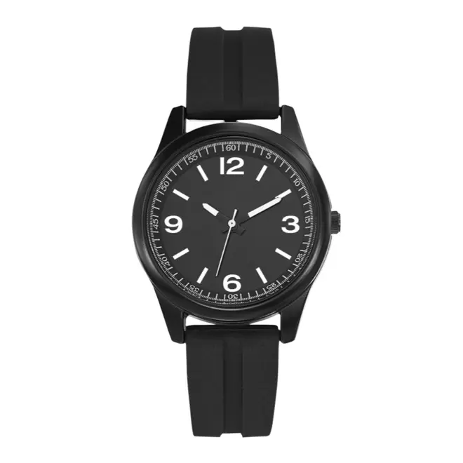 MONTRE SILICONE FEMME PERSONNALISABLE 'FLORIANE' - noir