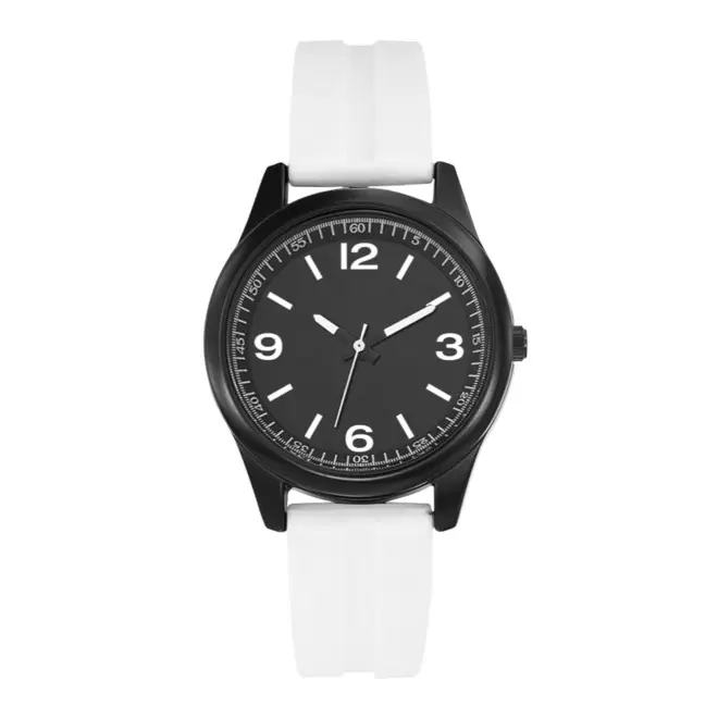 MONTRE SILICONE FEMME PERSONNALISABLE 'FLORIANE' - blanc
