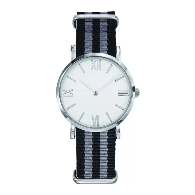 MONTRE FEMME PERSONNALISABLE 'AXELLE' - chrome/noir/gris