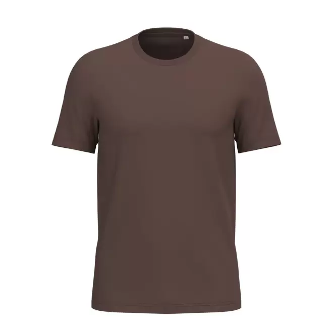 TEE-SHIRT MIXTE PERSONNALISABLE 180G 'LIGNAGE BLANC' - chocolat