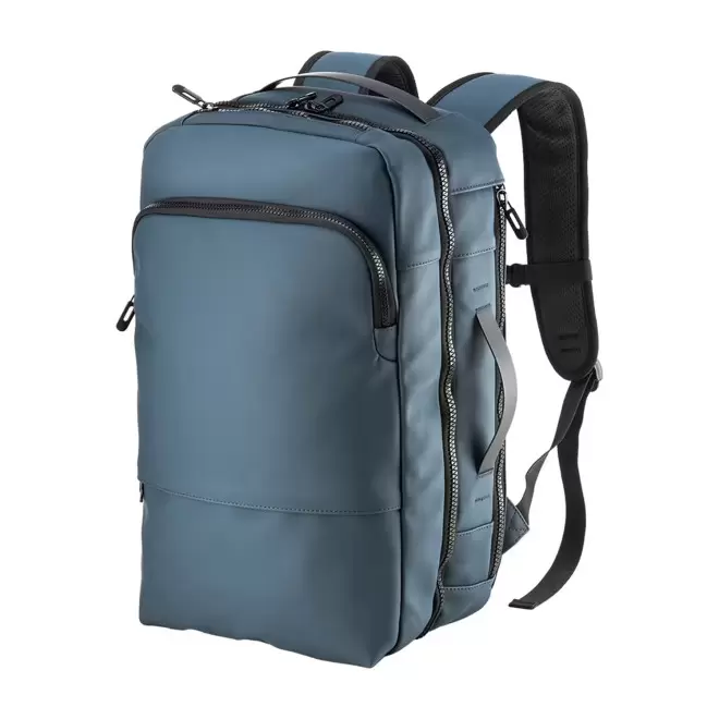 SAC A DOS CABINE PERSONNALISABLE EN PU 'SAXO' - bleu