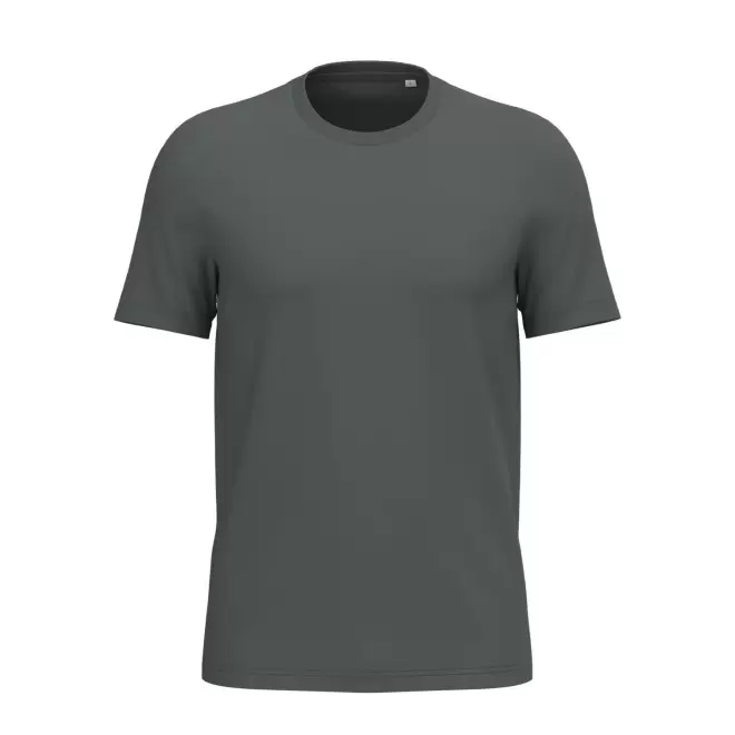 TEE-SHIRT MIXTE PERSONNALISABLE 180G 'LIGNAGE BLANC' - gris métal