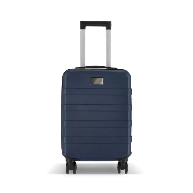 VALISE PERSONNALISABLE TROLLEY CABINE 18 POUCES 'ZOLAX' - bleu fonce