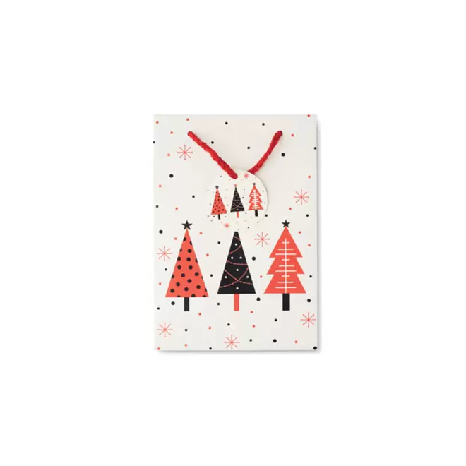 SAC CADEAU NOEL PERSONNALISE 'KADEAU SMALL' - rouge