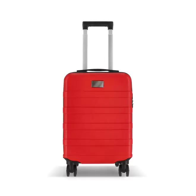 VALISE PERSONNALISABLE TROLLEY CABINE 18 POUCES 'ZOLAX' - rouge