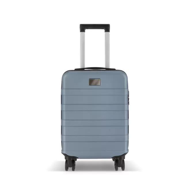 VALISE PERSONNALISABLE TROLLEY CABINE 18 POUCES 'ZOLAX' - gris