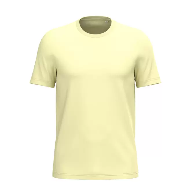 TEE-SHIRT MIXTE PERSONNALISABLE 180G 'LIGNAGE BLANC' - jaune givré