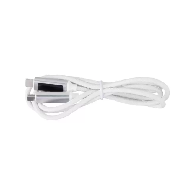 CABLE DE CHARGE DE TRANSFERT PERSONNALISABLE 'SPOD 65W' - blanc