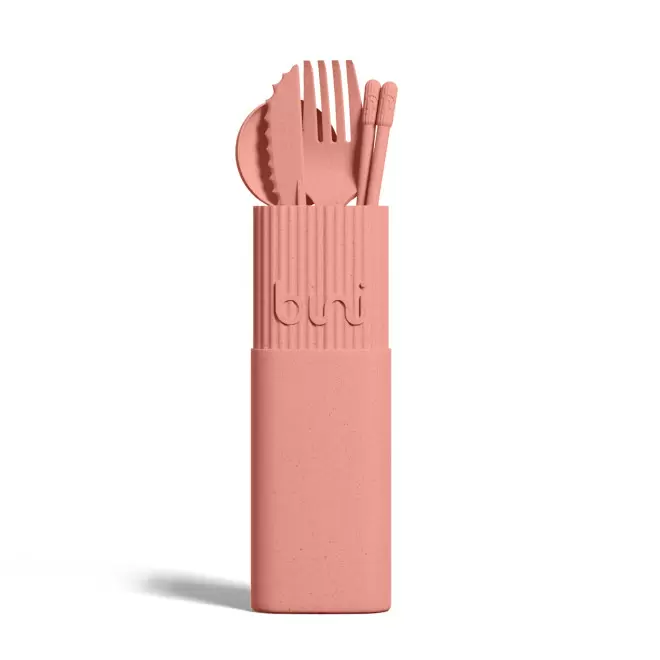 SET DE COUVERTS PERSONNALISABLE 'BINIKIT' - rose