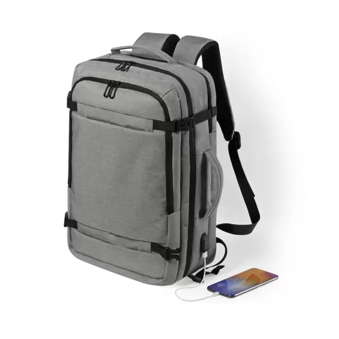 SAC A DOS CABINE PERSONNALISABLE 'MILTOS' - gris