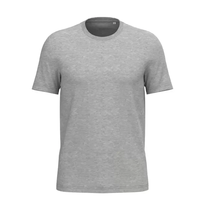 TEE-SHIRT MIXTE PERSONNALISABLE 180G 'LIGNAGE BLANC' - gris chiné