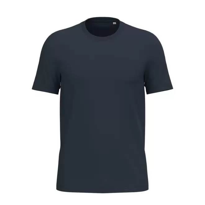 TEE-SHIRT MIXTE PERSONNALISABLE 180G 'LIGNAGE BLANC' - bleu marine