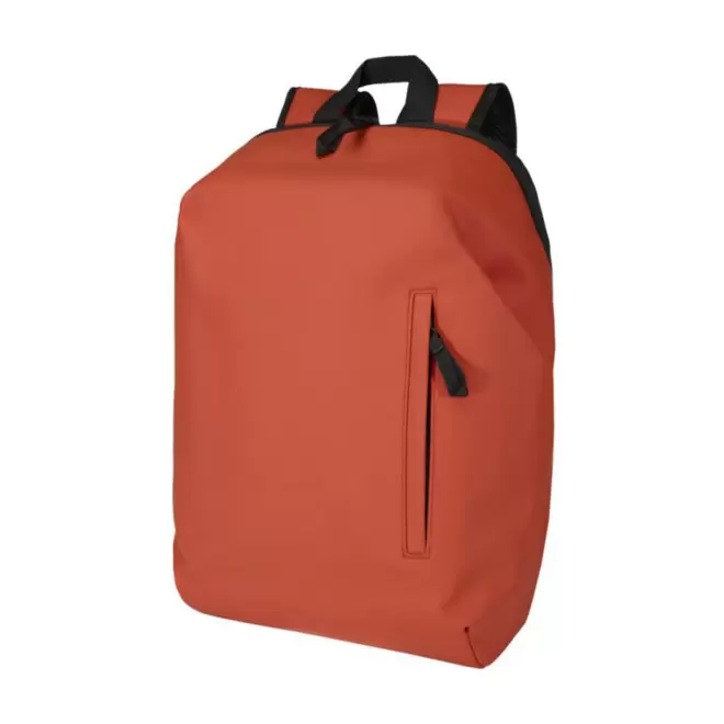 SAC A DOS ANTIVOL PU RECYCLE PERSONNALISABLE 'PETRAS' - rouge brique