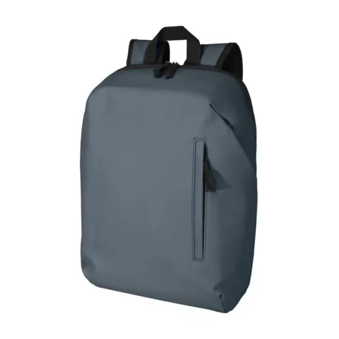 SAC A DOS ANTIVOL PU RECYCLE PERSONNALISABLE 'PETRAS' - bleu