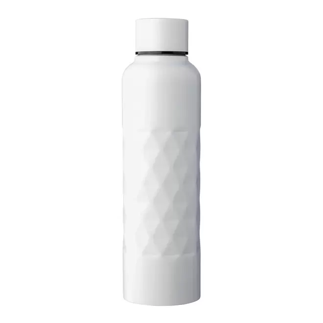 BOUTEILLE EN ACIER RECYCLE 800ML PERSONNALISABLE 'LINTA' - blanc