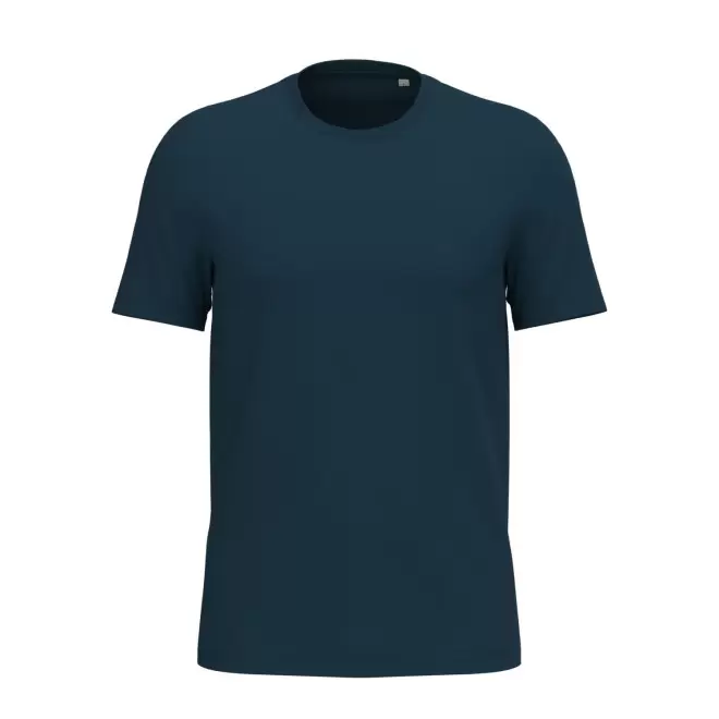 TEE-SHIRT MIXTE PERSONNALISABLE 180G 'LIGNAGE BLANC' - bleu abysse