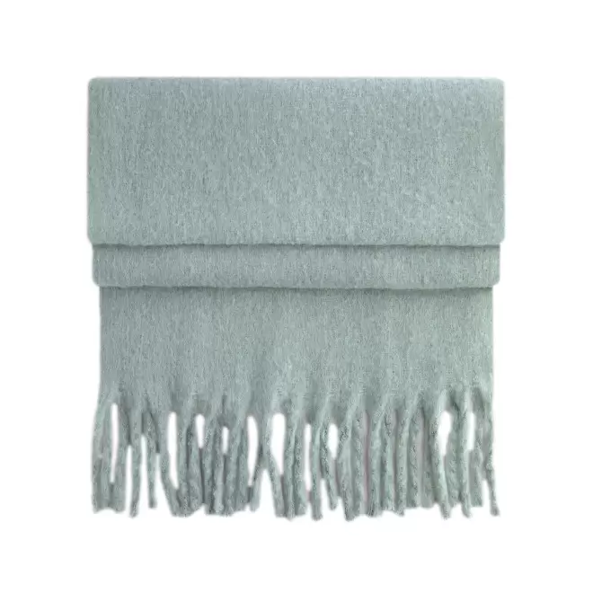 ECHARPE OVERSIZE PERSONNALISABLE 'FLUFFY SCARFO' - vert