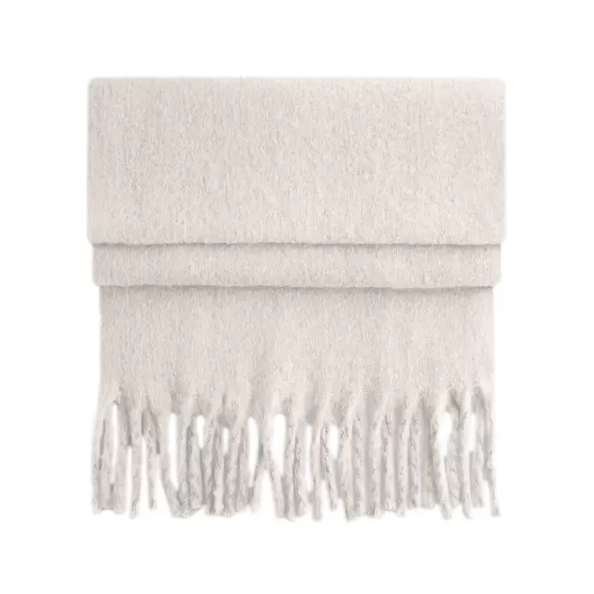 ECHARPE OVERSIZE PERSONNALISABLE 'FLUFFY SCARFO' - beige